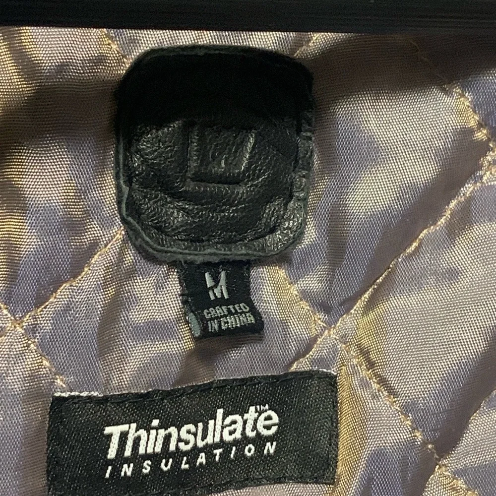 Thinsulate Genuine Long Women’s Black Leather Trench Coat - Picture 14 of 16